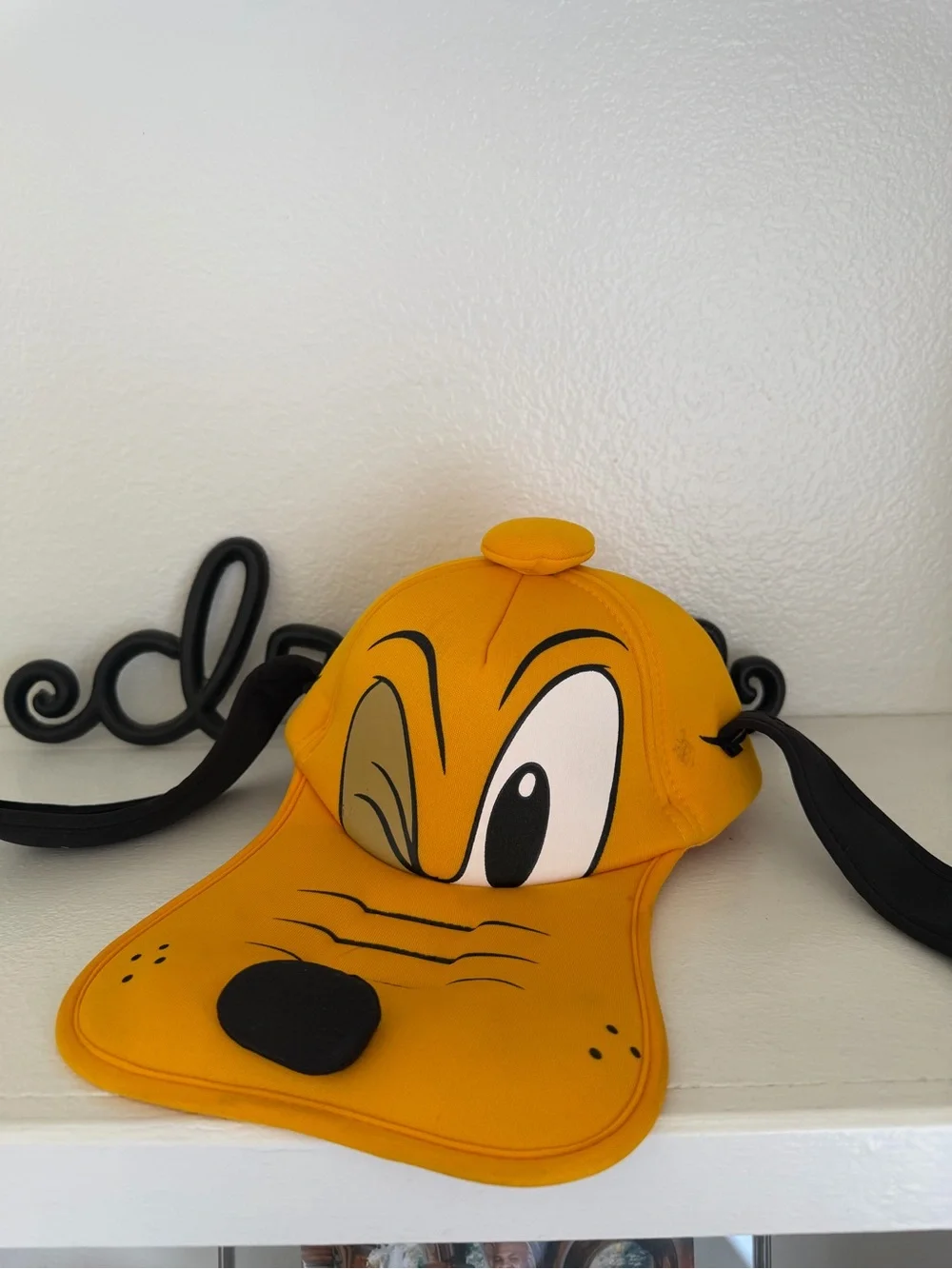 Vintage Walt Disney World Winking Pluto Hat Soft Foam Face Adult CLEAN CONDITION